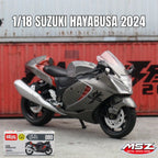 MSZ 1:18 Suzuki Hayabusa 2024 Toy Motorcycle Diecast Alloy Miniature Vehicle Model Racing Collection Gift for Children Boy
