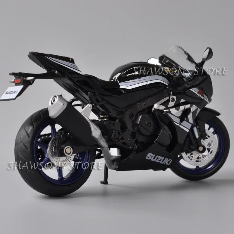 1:12 Scale Diecast Motorcycle Model Toys Suzuki GSX R1000R Sport Bike Miniature Replica Collectible