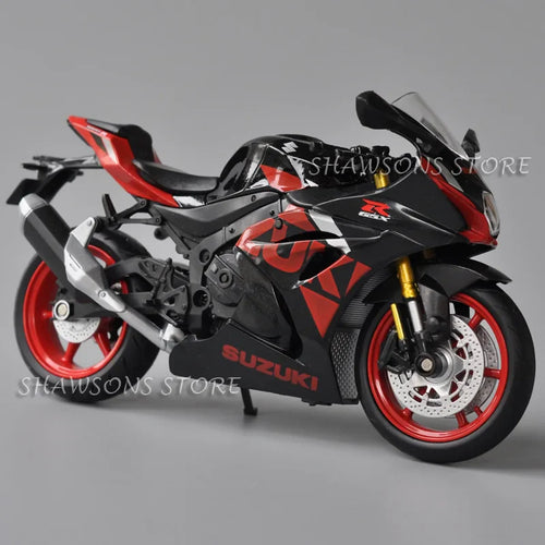 1:12 Scale Diecast Motorcycle Model Toys Suzuki GSX R1000R Sport Bike Miniature Replica Collectible