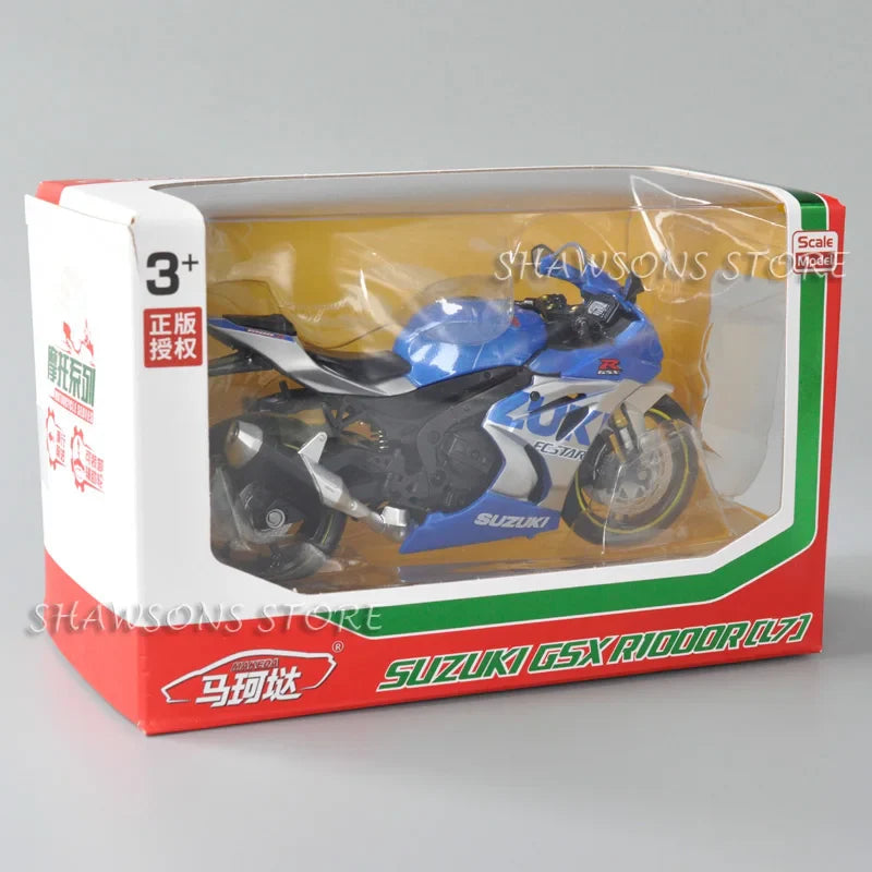 1:12 Scale Diecast Motorcycle Model Toys Suzuki GSX R1000R Sport Bike Miniature Replica Collectible