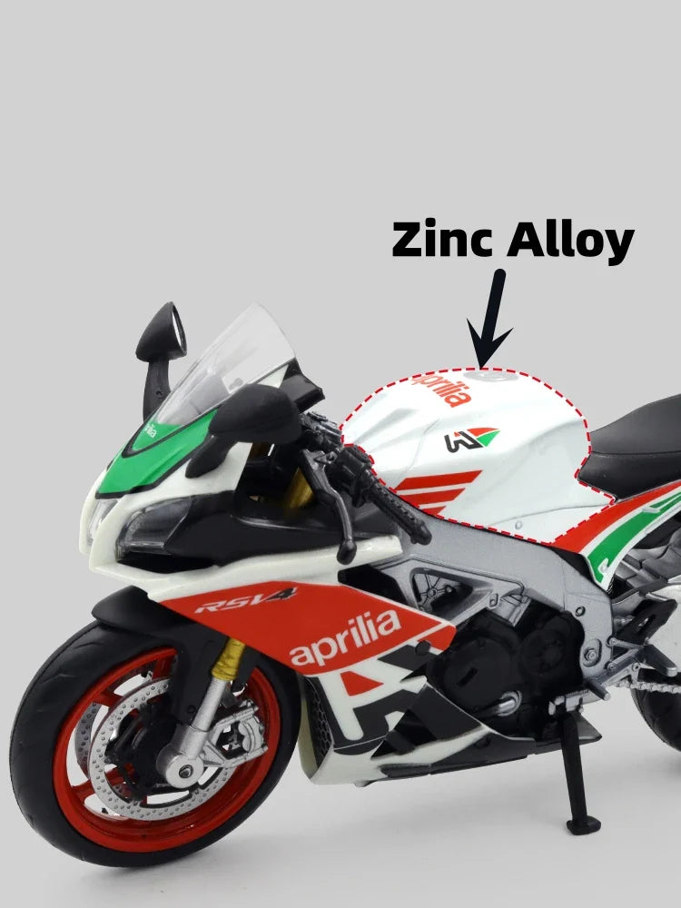 1/12 Aprilia RSV4 RR1000 Toy Motorcycle RMZ City Diecast Metal Miniature Model 1:12 Racing Super Sport Collection Gift Boy Kid