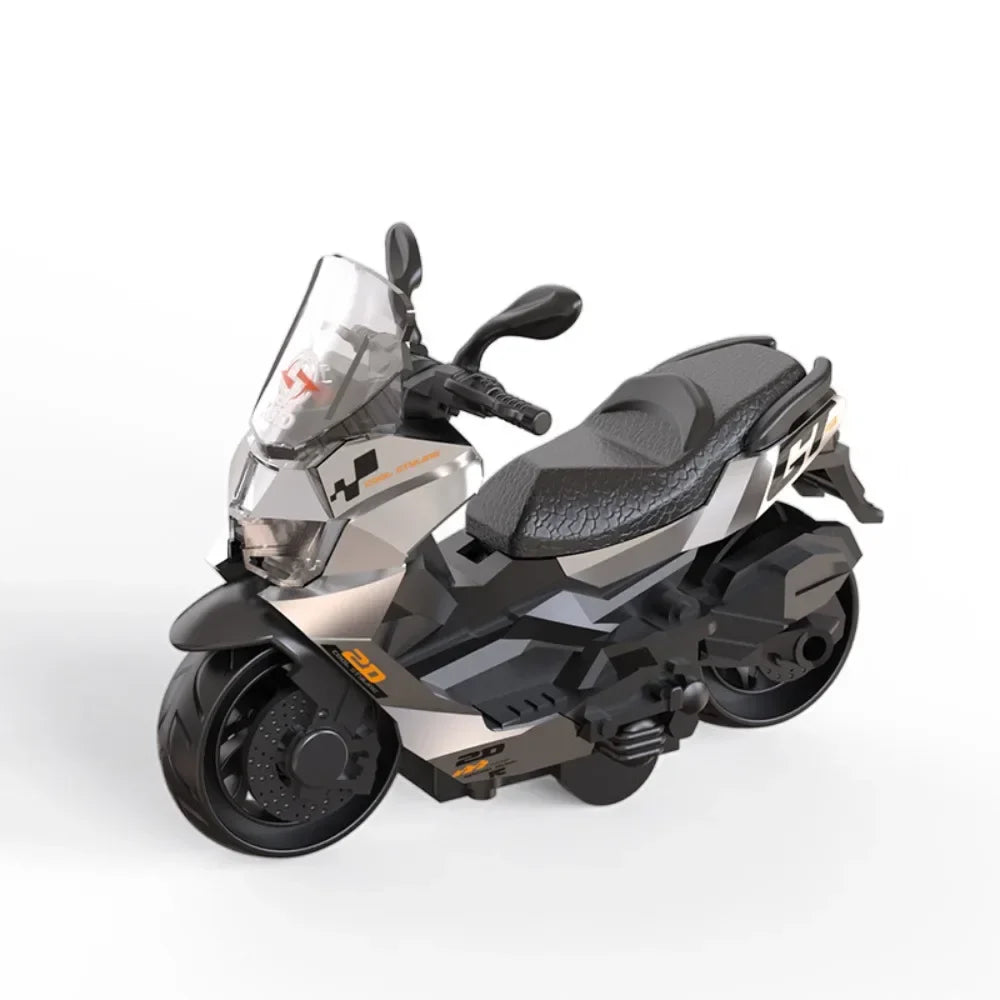 Miniature Alloy Motorcycle Model Diecast Inertia Simulation Motorcycle Mini Crafts Motorcycle Pull Back Home Decoration
