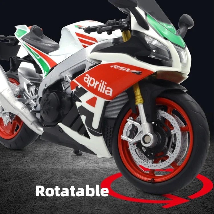 1/12 Aprilia RSV4 RR1000 Toy Motorcycle RMZ City Diecast Metal Miniature Model 1:12 Racing Super Sport Collection Gift Boy Kid