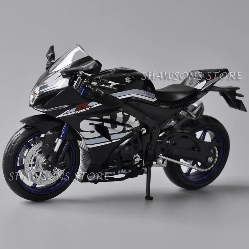 1:12 Scale Diecast Motorcycle Model Toys Suzuki GSX R1000R Sport Bike Miniature Replica Collectible