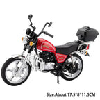 1:12 Suzuki GN125 Honda Monkey Miniature Motorcycle Model Alloy Diecast Car Toy with Light Front Wheel Steering Gift Collectible