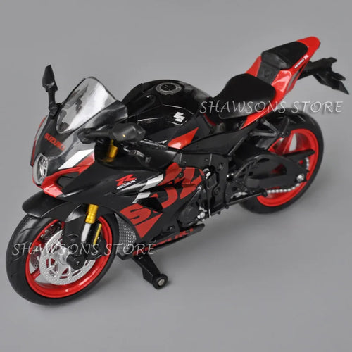1:12 Scale Diecast Motorcycle Model Toys Suzuki GSX R1000R Sport Bike Miniature Replica Collectible