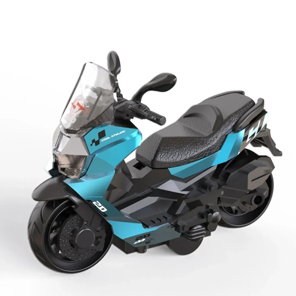 Miniature Alloy Motorcycle Model Diecast Inertia Simulation Motorcycle Mini Crafts Motorcycle Pull Back Home Decoration