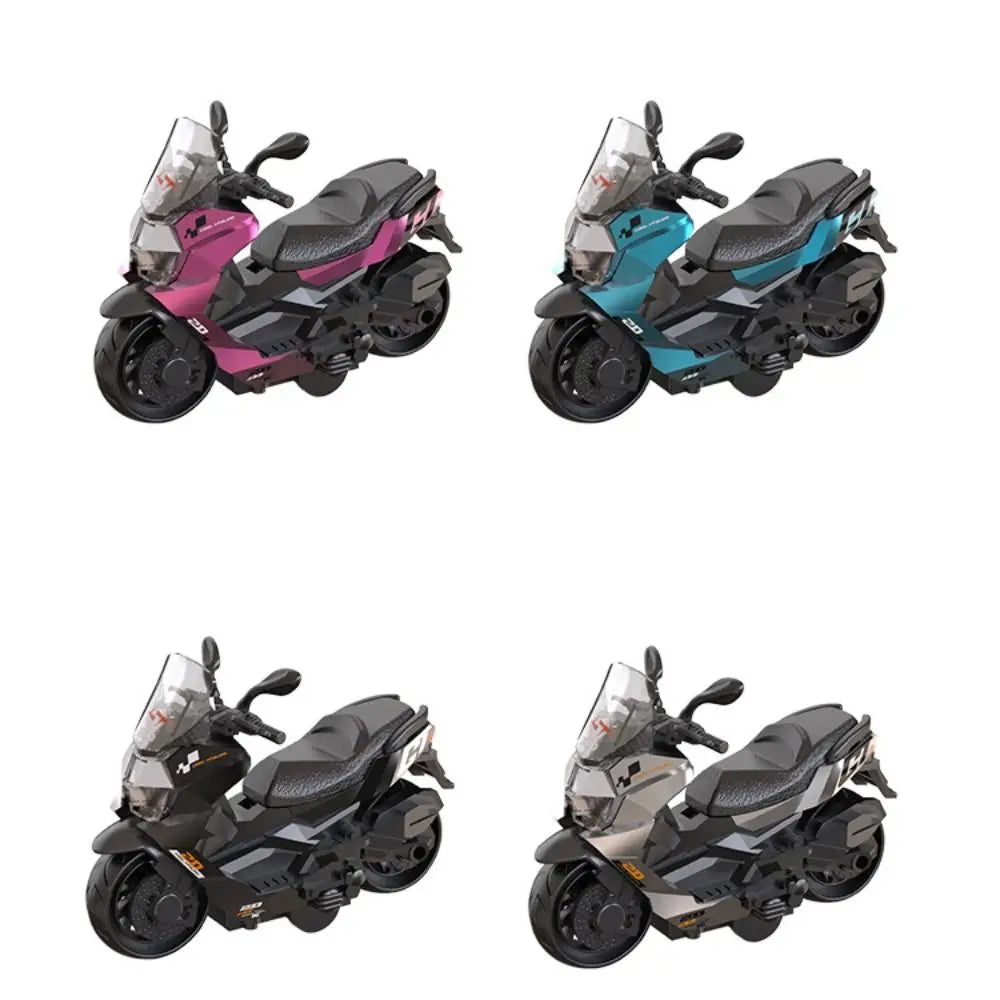 Miniature Alloy Motorcycle Model Diecast Inertia Simulation Motorcycle Mini Crafts Motorcycle Pull Back Home Decoration