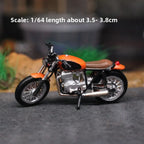 1:64 Scale Miniature Motorcycle Model Scene Versatile Mini Motorcycle High Simulation Retro Mini Motorcycle Hand-painted