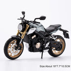 Scale 1:12 Honda CB650 HP4 Motorcycle Model Toy Alloy Diecast Shock Absorption Miniature Racing Motor Models for Kids Gifts
