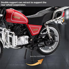 1:12 Suzuki GN125 Honda Monkey Miniature Motorcycle Model Alloy Diecast Car Toy with Light Front Wheel Steering Gift Collectible