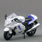 MSZ 1:18 Suzuki Hayabusa 2024 Toy Motorcycle Diecast Alloy Miniature Vehicle Model Racing Collection Gift for Children Boy