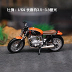 1:64 Scale Miniature Motorcycle Model Scene Versatile Mini Motorcycle High Simulation Retro Mini Motorcycle Hand-painted
