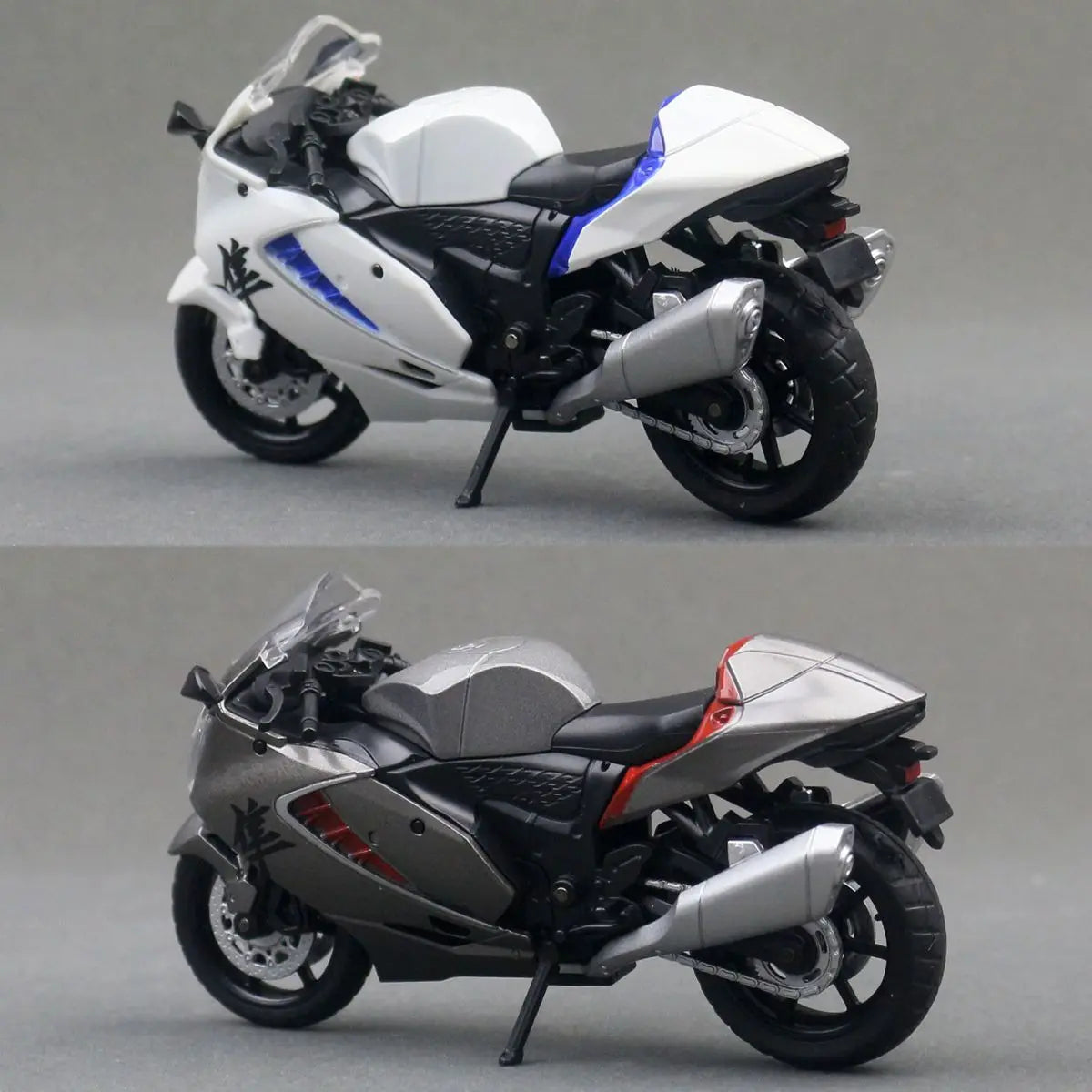 MSZ 1:18 Suzuki Hayabusa 2024 Toy Motorcycle Diecast Alloy Miniature Vehicle Model Racing Collection Gift for Children Boy