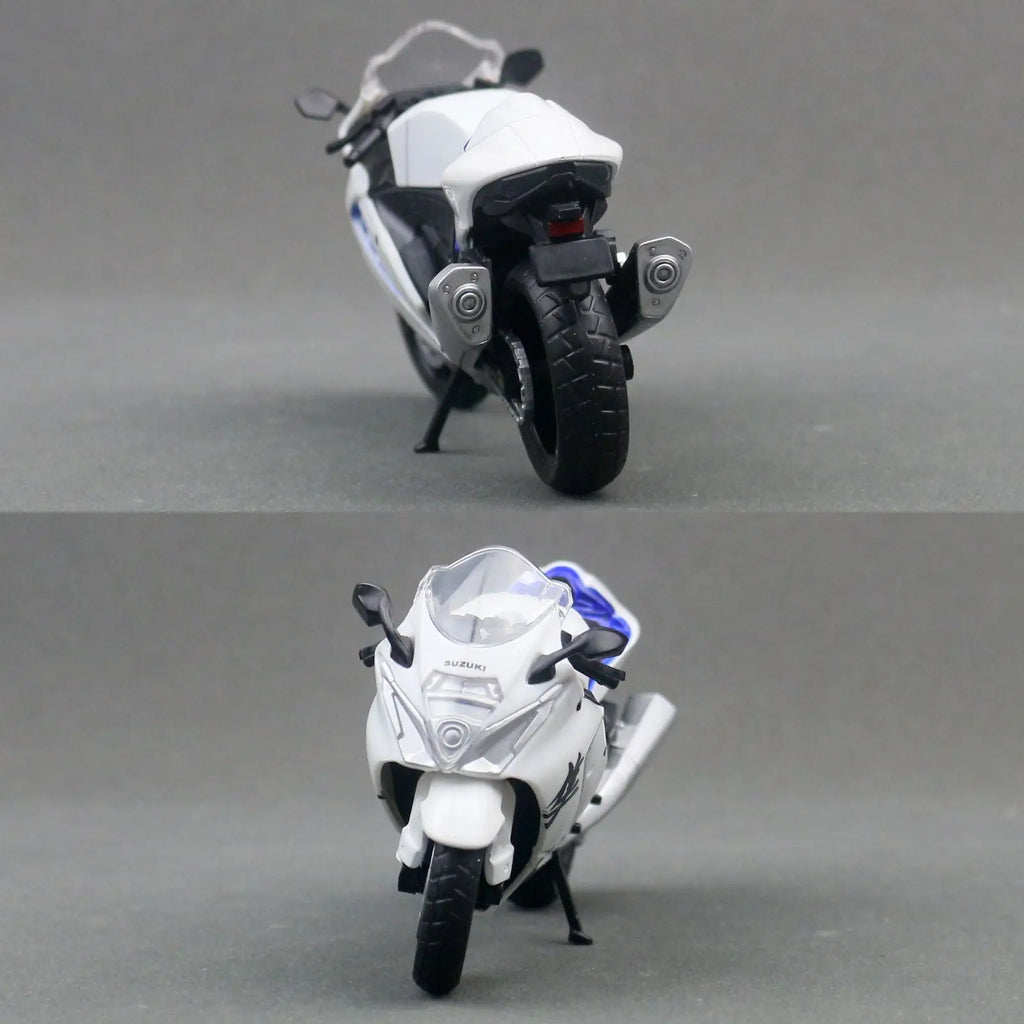 MSZ 1:18 Suzuki Hayabusa 2024 Toy Motorcycle Diecast Alloy Miniature Vehicle Model Racing Collection Gift for Children Boy