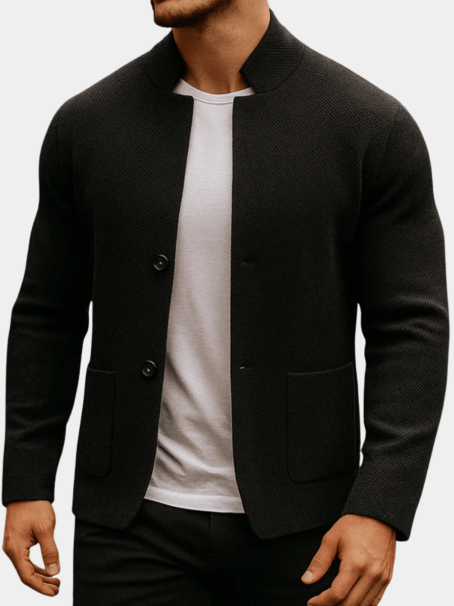 KRAFT | GILET AUS STRUKTURIERTEM STRICK FÜR HERREN